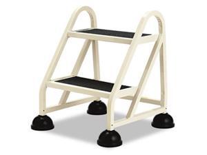 Cramer Industries Inc. 102019 Stop-Step 2-Step Aluminum Ladder, 21 1/4w x 20 1/4d x 22 7/8h, Beige