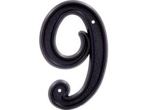 The Hillman Group 844046 6-Inch Plastic House Number 6