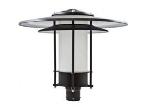 Dabmar Lighting GM510-LED30-VG-FROST 30W & 85-265V LED Large Hat Top Post Light Fixture with Frosted Glass - Verde Green Dabmar Lighting GM510-LED30-VG-FROST 30W & 85-265V LED Large Hat Top Post Light Fixture with Frosted Glass - Verde Green
