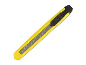 Snap Blade Knife, Retractable, Snap-Off, Straight-Edged, Yellow UKNIFE75 Snap Blade Knife, Retractable, Snap-Off, Straight-Edged, Yellow UKNIFE75