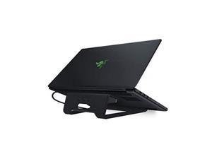 Razer Laptop Stand Chroma: Customizable Chroma RGB Lighting - Ergonomic Design - Anodized Aluminum Construction - 3x Port USB 3.0 Hub - Matte Black