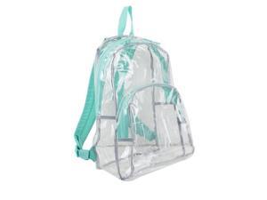 Eastsport 2303246 Clear All-Day Backpack, Turquoise - Case of 12 Eastsport 2303246 Clear All-Day Backpack, Turquoise - Case of 12