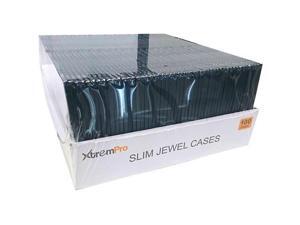 XtremPro Slim CD DVD Jewel storage Replacement Case 0.2" inch 100 Pack - Clear w/ Black Bottom (11072) XtremPro Slim CD DVD Jewel storage Replacement Case 0.2" inch 100 Pack - Clear w/ Black Bottom (11072)