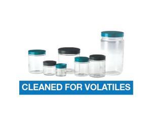 Qorpak GLC-01612 2 oz Clear Straight Sided Round Bottles with 53-400 Green Thermoset F217 PTFE Lined Cap, Cleaned for Volatiles - Pack of 24 Qorpak GLC-01612 2 oz Clear Straight Sided Round Bottles with 53-400 Green Thermoset F217 PTFE Lined Cap, Cleaned for Volatiles - Pack of 24