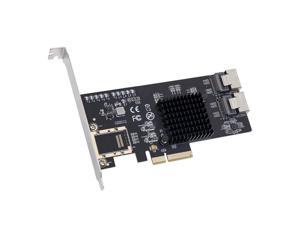 Syba SI-PEX40137 8 Port Non-RAID SATA III PCI-e x4 Controller Card - Dual SFF-8087 Interface Marvell 9215 Chipset