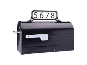 Architectural Mailboxes 5006271 Black Steel Manhattan Mailbox Name & Address Kit Architectural Mailboxes 5006271 Black Steel Manhattan Mailbox Name & Address Kit