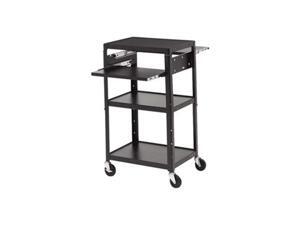 Bretford A2642DNSE Basics A2642DNSE Computer Stand - 5 x Shelf(ves) - 42" Height x 24" Width x 18" Depth - Powder Coated - Steel - Black Bretford A2642DNSE Basics A2642DNSE Computer Stand - 5 x Shelf(ves) - 42" Height x 24" Width x 18" Depth - Powder Coated - Steel - Black