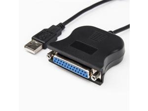 Rocstor Premium 4ft Parallel Printer Adapter USB DB25 parallel Type A Male Rocstor Premium 4ft Parallel Printer Adapter USB DB25 parallel Type A Male