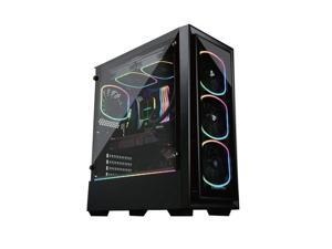 Lepatek ECA-SF30-M1BB-ARGB Addressable RGB ARGB Mid Tower Gaming PC Case Per-Installed A-RGB Fans Lepatek ECA-SF30-M1BB-ARGB Addressable RGB ARGB Mid Tower Gaming PC Case Per-Installed A-RGB Fans