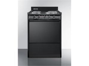 Summit Appliance TEM610C 24 in. Electric Range with Lower Storage Compartment, Black Summit Appliance TEM610C 24 in. Electric Range with Lower Storage Compartment, Black