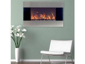 Northwest M029008 Stainless Steel Electric Fireplace with Wall Mount & Remote - 36 in. Northwest M029008 Stainless Steel Electric Fireplace with Wall Mount & Remote - 36 in.