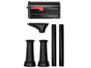 Architectural Mailboxes 7980B-10 Roxbury Post Mount Mailbox & Premium Steel Combo - Black - Large Architectural Mailboxes 7980B-10 Roxbury Post Mount Mailbox & Premium Steel Combo - Black - Large