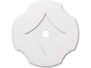 2 Piece ID Square Embry Architectural Grade PVC Contemporary Ceiling Medallion OD x 5 in Ekena Millwork CMP20EY2-05000 20 in