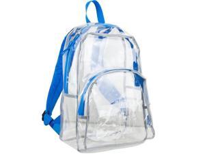 Eastsport 2326926 Clear Printed Strap Backpack, Blue - Case of 12 Eastsport 2326926 Clear Printed Strap Backpack, Blue - Case of 12