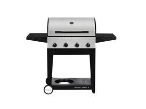 Cadac 98251-41G01-US Entertainer Stainless Steel BBQ 4-Burner Propane Gas Grill with Side Shelves Cadac 98251-41G01-US Entertainer Stainless Steel BBQ 4-Burner Propane Gas Grill with Side Shelves