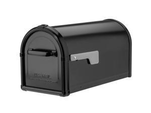 Architectural Mailboxes 5593B-SR Hillsborough Post Mount Mailbox - Black - Large Architectural Mailboxes 5593B-SR Hillsborough Post Mount Mailbox - Black - Large