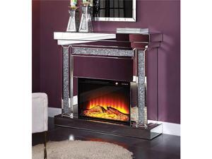 ACME 90470 Noralie Fireplace, Mirrored & Faux Diamonds - 42 x 47 x 13 in. ACME 90470 Noralie Fireplace, Mirrored & Faux Diamonds - 42 x 47 x 13 in.