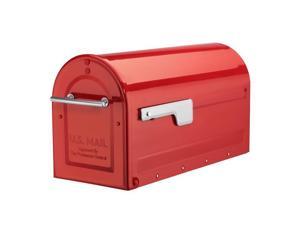 Architectural Mailboxes 7900-7R-SR Boulder Post Mount Mailbox - Red - Large Architectural Mailboxes 7900-7R-SR Boulder Post Mount Mailbox - Red - Large