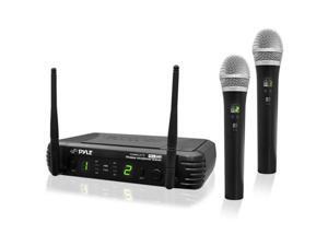 Pyle USA TW7019 Premier Series Professional 2-Channel UHF Wireless Handheld Microphone System Pyle USA TW7019 Premier Series Professional 2-Channel UHF Wireless Handheld Microphone System