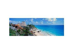 Panoramic Images A Panoramic of Mayan Ruins of Ruinas De Tulum, Tulum Ruins & El Castillo At Sunset with Beach & Caribbean Sea in Quintana Roo Yucatan Peninsula Mexico Poster Print, 27 x 9 Panoramic Images A Panoramic of Mayan Ruins of Ruinas De Tulum, Tulum Ruins & El Castillo At Sunset with Beach & Caribbean Sea in Quintana Roo Yucatan Peninsula Mexico Poster Print, 27 x 9