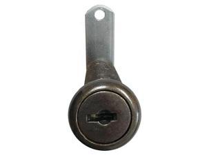National Lock N8705 04G Kdm 1-.19 In Material Cylinder Drawer Lock For Up To 1-.13 In Antique Brass