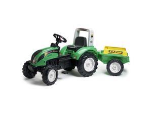 Falk FA1052AB Ranch Green Pedal Tractor with Trailer, Green - 3 to 7 Years Falk FA1052AB Ranch Green Pedal Tractor with Trailer, Green - 3 to 7 Years