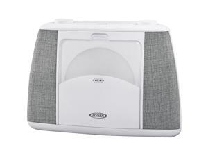Jensen CD-565 Portable Bluetooth CD Music System, Gray & White Jensen CD-565 Portable Bluetooth CD Music System, Gray & White