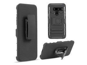 LG HSCLGG8-HSTD-BKBK Hybrid Case with Skin Plus PC & H Style Stand for LG G8 ThinQ T-Mobile - Black LG HSCLGG8-HSTD-BKBK Hybrid Case with Skin Plus PC & H Style Stand for LG G8 ThinQ T-Mobile - Black