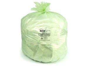 Heritage Y6848EER01 32 gal, 88 ml Biotuf Compostable Can Liners, Light Green - 100 Per Case Heritage Y6848EER01 32 gal, 88 ml Biotuf Compostable Can Liners, Light Green - 100 Per Case