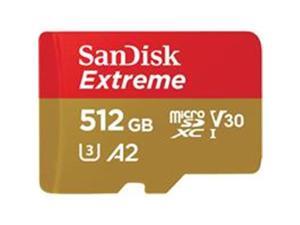 WDT SDSQXA1-512G-AN6MA 512 GB SanDisk Extreme UHS-I microSDXC Memory Card with SD Adapter WDT SDSQXA1-512G-AN6MA 512 GB SanDisk Extreme UHS-I microSDXC Memory Card with SD Adapter