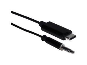 Qvs 6Ft Usb-C Male To 3.5Mm Male Audio Active Adapter Cable Qvs 6Ft Usb-C Male To 3.5Mm Male Audio Active Adapter Cable