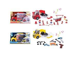 hape emergency services vehicle playset