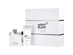Mont Blanc 294693 Legend Spirit 3.3 oz Eau De Toilette Spray, 3.3 oz Aftershave Balm & 0.25 oz Mini Eau De Toilette Spray by Mont Blanc for Men Mont Blanc 294693 Legend Spirit 3.3 oz Eau De Toilette Spray, 3.3 oz Aftershave Balm & 0.25 oz Mini Eau De Toilette Spray by Mont Blanc for Men