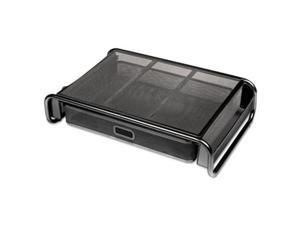 Universal Office Products UNV20018 18 x 11.75 x 5.12 in. Metal Mesh Desktop Monitor Stand with Drawer, Black Universal Office Products UNV20018 18 x 11.75 x 5.12 in. Metal Mesh Desktop Monitor Stand with Drawer, Black