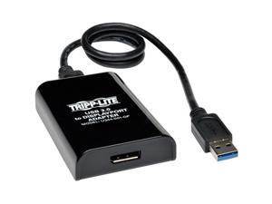 Tripp Lite TRL-U344-001-DP USB 3.0 SuperSpeed to DisplayPort Dual Monitor External Video Graphics Card Adapter 512 MB SDRAM Tripp Lite TRL-U344-001-DP USB 3.0 SuperSpeed to DisplayPort Dual Monitor External Video Graphics Card Adapter 512 MB SDRAM