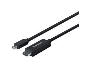 Manhattan 153232 6 ft. 1080P Mini Display Port to HDMI Cable Manhattan 153232 6 ft. 1080P Mini Display Port to HDMI Cable