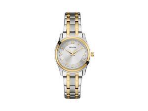 Bulova 98L218 Corporate Collection Ladies Bracelet Style Watch, Gold & Silver Bulova 98L218 Corporate Collection Ladies Bracelet Style Watch, Gold & Silver