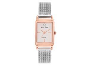 Anne Klein AK-3037SVRT Women Rose Gold & Silver Rectangular Diamond Watch Anne Klein AK-3037SVRT Women Rose Gold & Silver Rectangular Diamond Watch