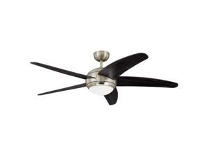 Westinghouse 7223800 52 in. Satin Chrome Finish Wengue Blades Opal Frosted Glass Westinghouse 7223800 52 in. Satin Chrome Finish Wengue Blades Opal Frosted Glass
