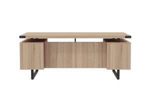Safco SAFMRDT6630SDD Mirella Free Standing Desk with Modesty Panel, Sand Safco SAFMRDT6630SDD Mirella Free Standing Desk with Modesty Panel, Sand