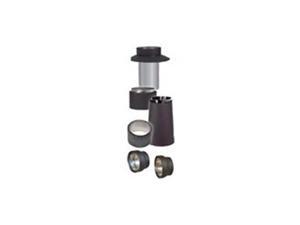 Olympia 3602474 6 in. Ventis Double-Wall Black Stove Pipe with Class-A Standard Chimney Adapter Olympia 3602474 6 in. Ventis Double-Wall Black Stove Pipe with Class-A Standard Chimney Adapter