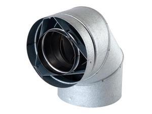 Olympia 3602137 5 in. Ventis Direct Vent Pipe with Stainless Steel Inner & Galvalume Outer 45 deg Elbow Olympia 3602137 5 in. Ventis Direct Vent Pipe with Stainless Steel Inner & Galvalume Outer 45 deg Elbow