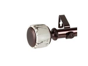 Hermosa Home Norman 1" Diameter Decorative Curtain Rod 48-84" - Bronze Hermosa Home Norman 1" Diameter Decorative Curtain Rod 48-84" - Bronze