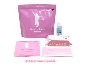 Health Pack PPE Kit (Case of 20 Kits) for School, Student, Kids 6-12 Years - Includes: 1 Hand Sanitizer (50ml), Wet Wipes (25 count), Single-Use Face Masks (10 pcs) - Pink Health Pack PPE Kit (Case of 20 Kits) for School, Student, Kids 6-12 Years - Includes: 1 Hand Sanitizer (50ml), Wet Wipes (25 count), Single-Use Face Masks (10 pcs) - Pink