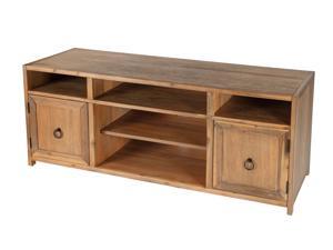 Butler Transitional Rectangular TV Stand with Open Storage Compartments - Natural Wood Butler Transitional Rectangular TV Stand with Open Storage Compartments - Natural Wood