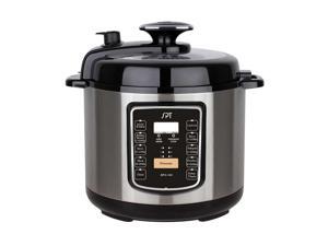 6.5-Quart Stainless Steel Electric Pressure Cooker with Quick Release Button 6.5-Quart Stainless Steel Electric Pressure Cooker with Quick Release Button
