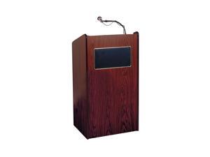 The Aristocrat Sound Lectern with Handheld Wireless Mic - Mahogany The Aristocrat Sound Lectern with Handheld Wireless Mic - Mahogany