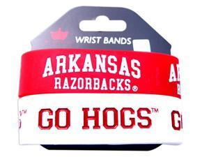 Arkansas Razorbacks Rubber Wrist Band (Set of 2) NCAA Arkansas Razorbacks Rubber Wrist Band (Set of 2) NCAA