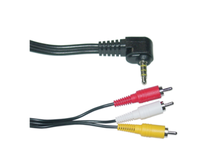 Camcorder Cable, 3.5mm Male to RCA A/V, 3 foot
