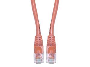 ACL 100 Feet RJ45 Snagless/Molded Boot Pink Cat5e Ethernet Lan Cable 1 Pack